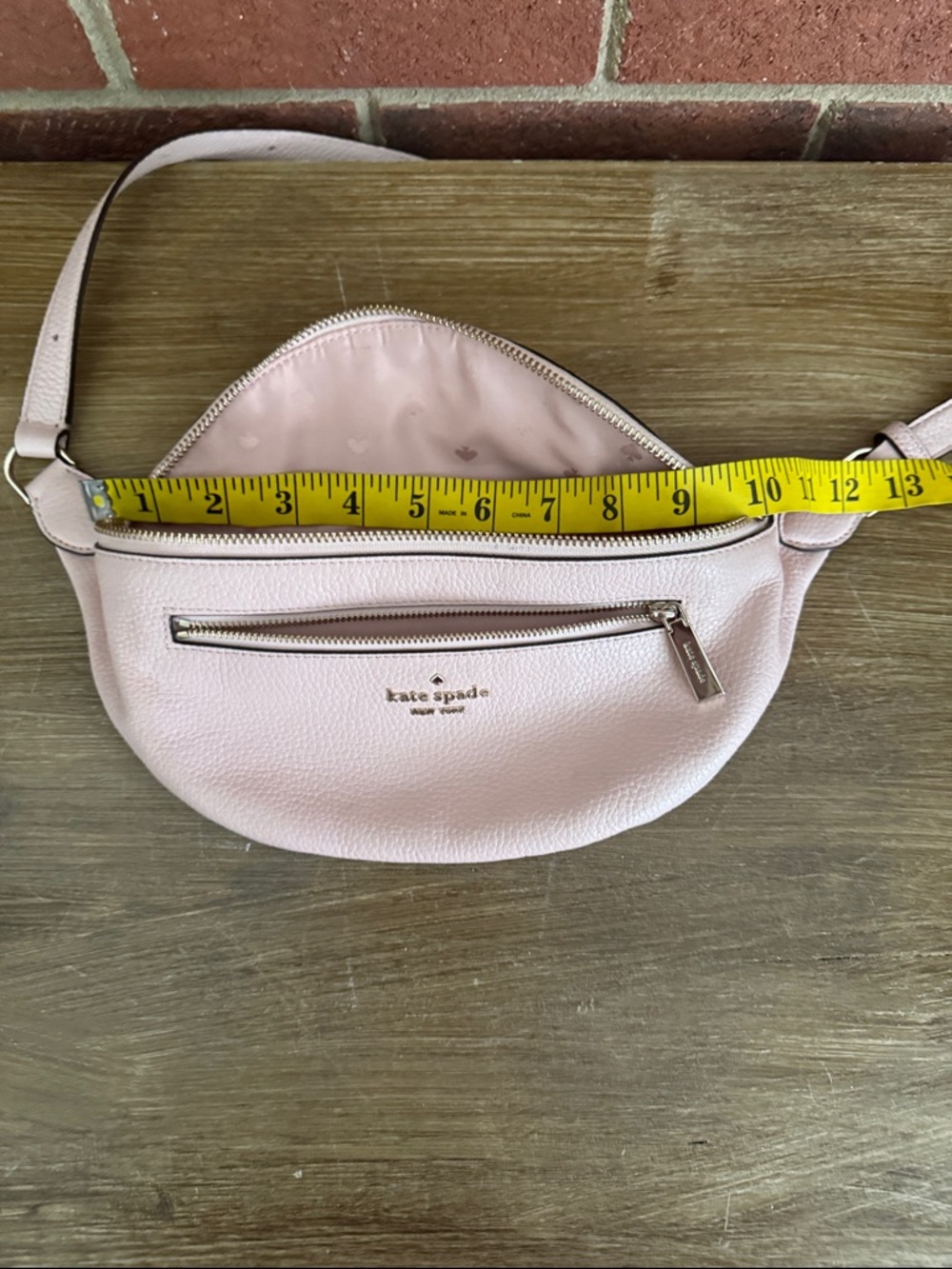 Kate Spade New York Leila Pebbled Leather Crossbody Belt Bag with Gold Hardware - Picture 8 of 11